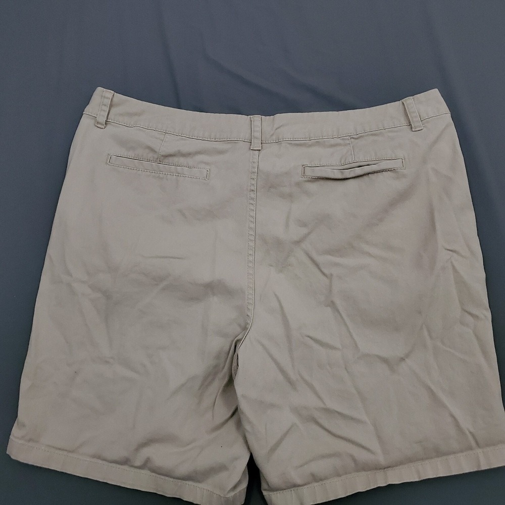 White Stag Womens Khaki Chino Shorts Size 18 Stretch Cotton WL23920 Tan‎ Casual